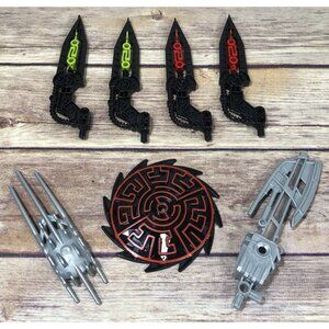 LEGO Bionicle Glatorian Skrall Arms/Wings & Saw Plus Extras LIGHT UP Laser Axe